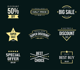 Fototapeta premium Set of design elements for products or services.