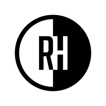 INITIAL CIRCLE HALF LOGO RH