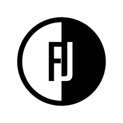 INITIAL CIRCLE HALF LOGO FJ