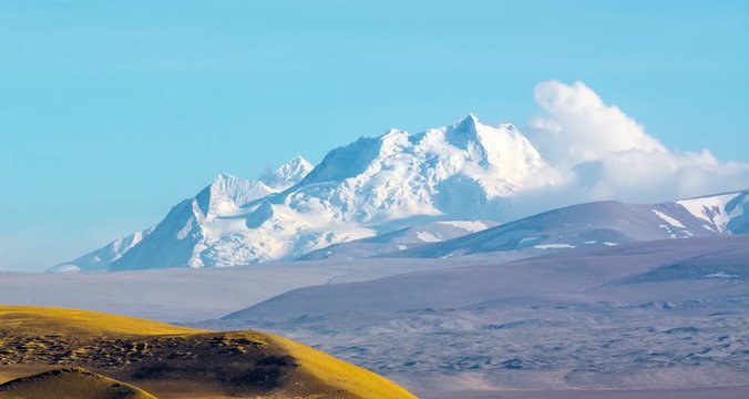 4K Timelapse Sunset of Everest Mountain, Tibet, China