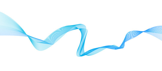 Abstract grey wave isolated on white background. illustration fo