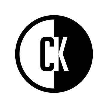 INITIAL CIRCLE HALF LOGO CK
