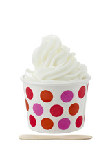 vanilla sundae in a cup