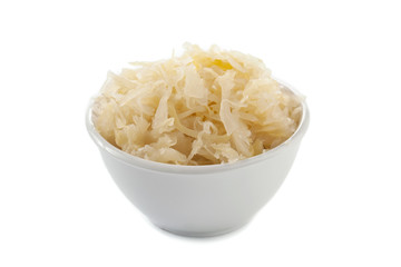 a bowl of sauerkraut