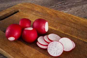 the red radishes