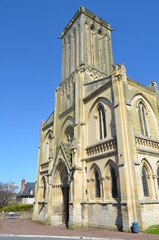 Fototapeta na wymiar L'église Saint-Martin de Villers sur Mer (Calvados-Normandie)