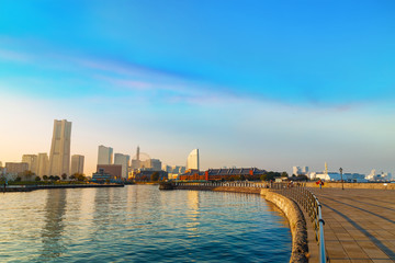 Fototapeta premium Minato Mirai area in Yokohama, Japan