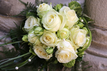 Brautstrauß Hochzeitsstrauß mit gelben Rosen