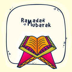 Holy Quran Shareef for Ramadan Mubarak.
