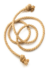 ship rope on white background