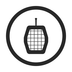 Obraz premium Pet carrier sign simple icon on background