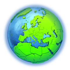 Europe on green Earth