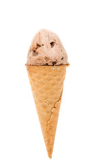 ice cream in waffle cup