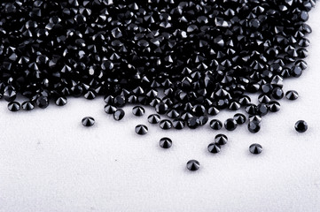 Luxury black jewelry gems