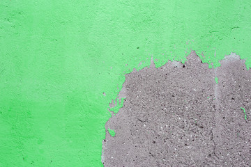 Stucco green wall background or texture