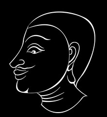 people Thai painting , Thai definition vector