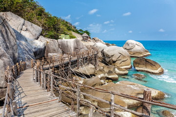 Bridge on the rocks