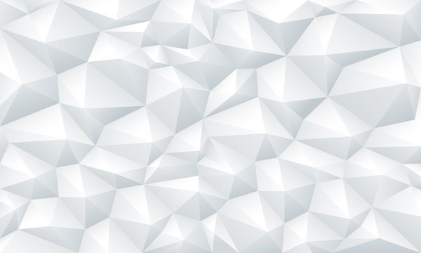 Geometric triangle white background