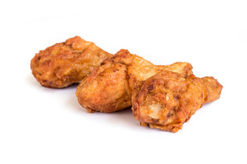 Golden  fried chicken.