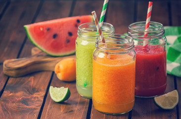 Freshly Blended Fruit Smoothies 