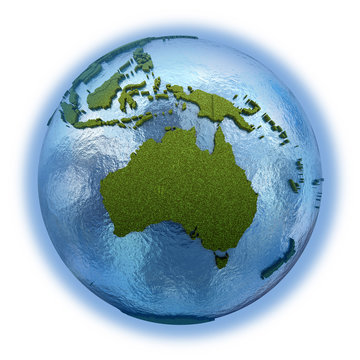 Australia on planet Earth