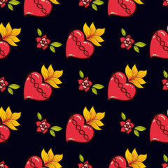 Sacred Heart print old schooll style. 