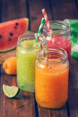 Freshly Blended Fruit Smoothies 