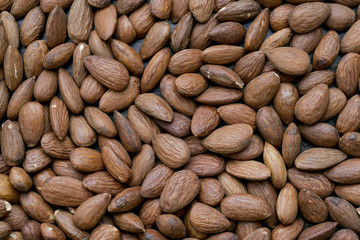 pile of almonds nuts