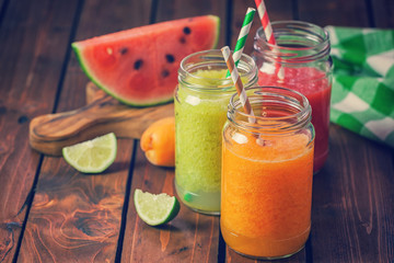 Freshly Blended Fruit Smoothies 