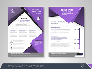 Business brochure purple