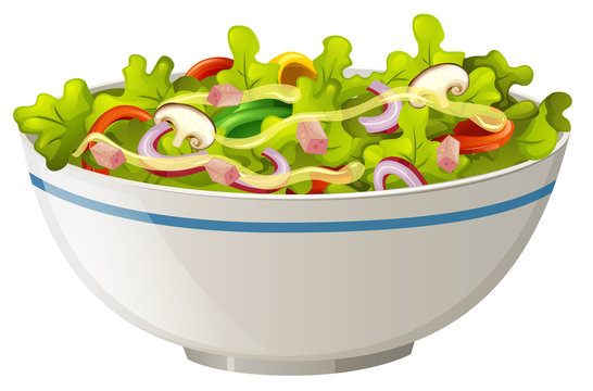 Bowl of green salad