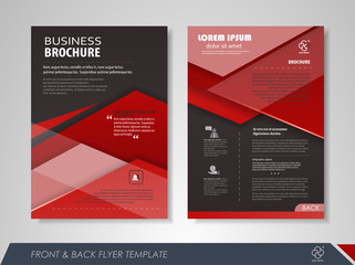 Corporate brochure red
