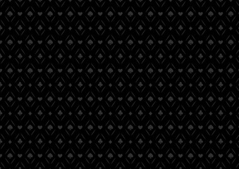 Luxury casino gambling poker background pattern with card symbols