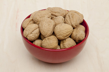 bowl of fresh walnuts