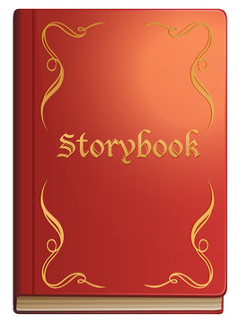 Storybook with red covers