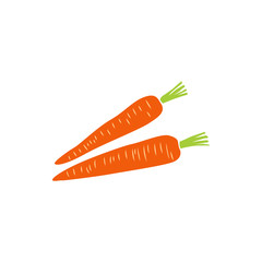 Carrot icon, simple style