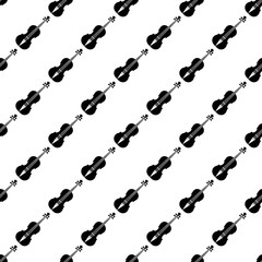 Violin Pattern Material Sewing fabric with Violin pattern seamless - CottonBee