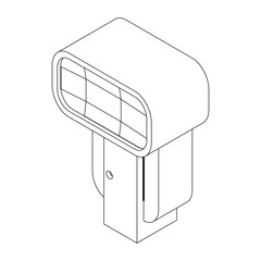 Lighting flash in front for camera icon