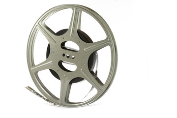 Naklejka premium Vintage Film Strip and Reel