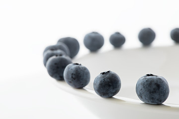 Fresh blueberries closeup
