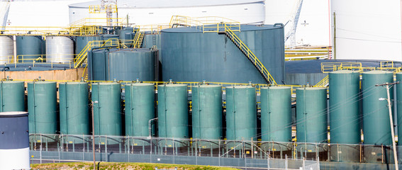 Green Tanks with Yellow Trim