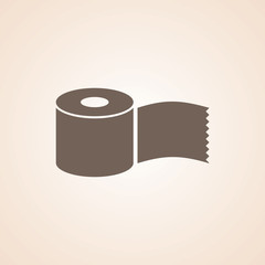 Icon Of Tissue Paper Roll.