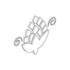 Hop icon,  isometric 3d style