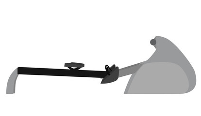 Vector flat illustration of rowing machine. Vector element for your design and infographics © veleri_kz