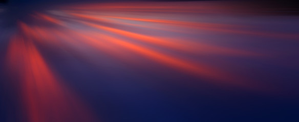 Tramonto rosso e blu