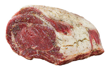 beautiful cut of prime rib beef roast