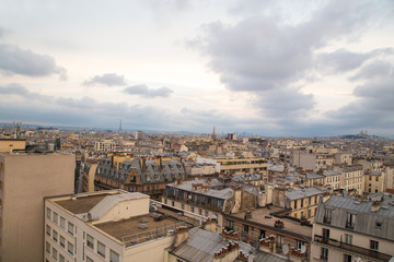 Vue aérienne sur Paris
