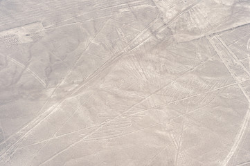 Nasca line of The Condor Geoglyph, Nazca, Peru