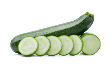 zucchini on white