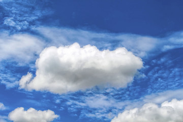 Naklejka na ściany i meble Cloud on blue sky 